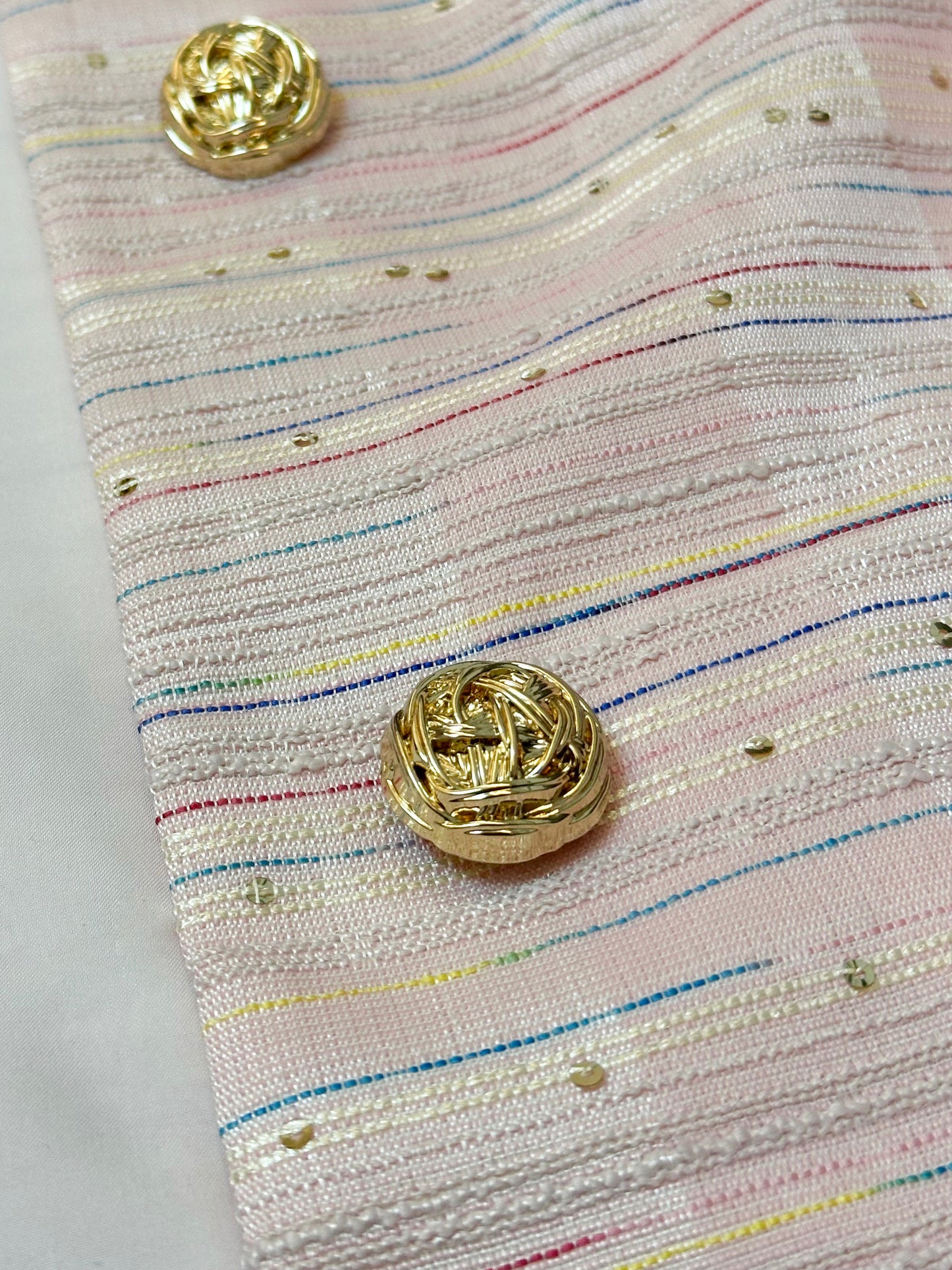 Cherry Blossom Tweed Jacket (PINK) - ELCY ISLAND