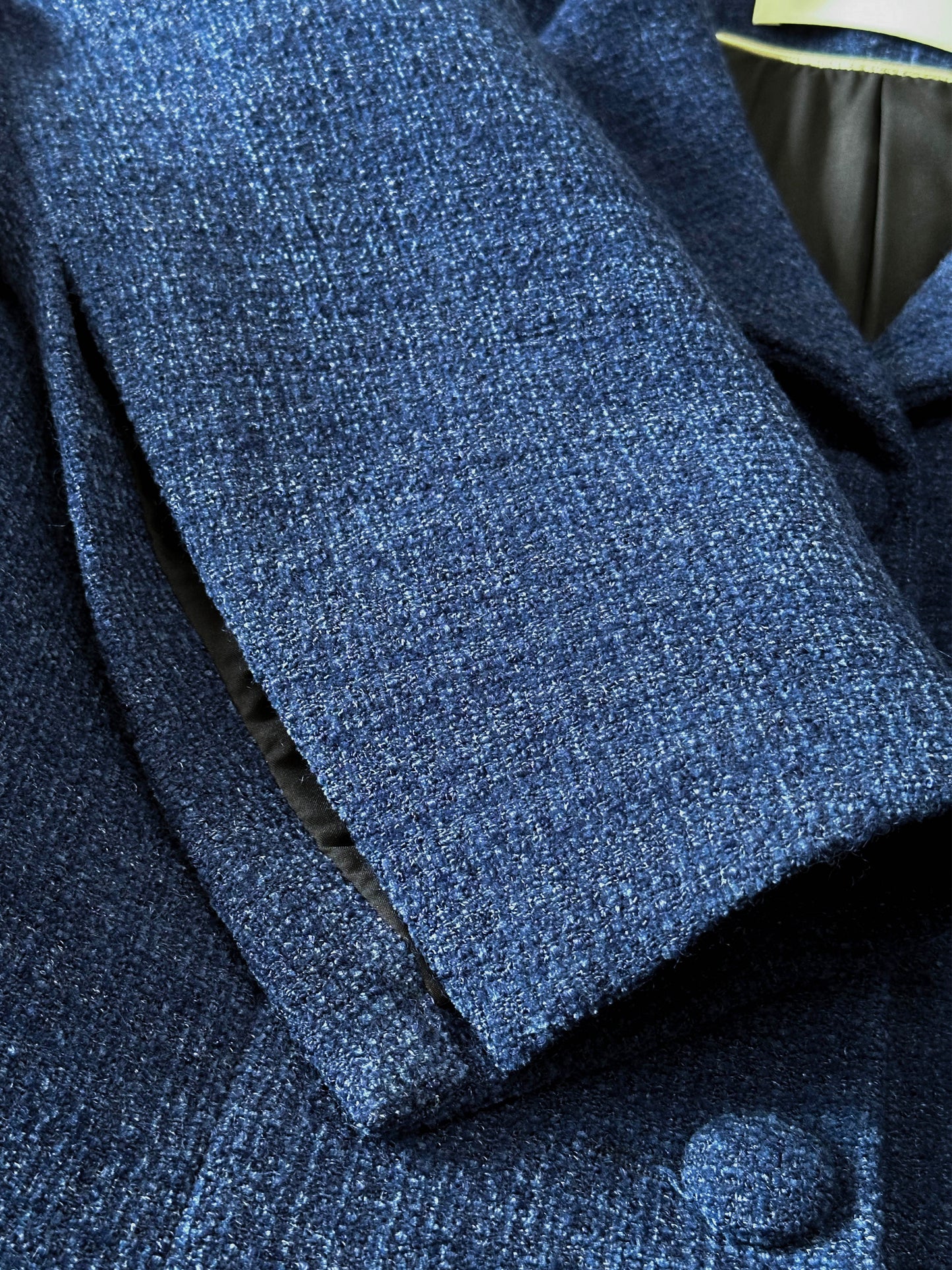 Hourglass Tailored Tweed Jacket (DARK BLUE) - ELCY ISLAND