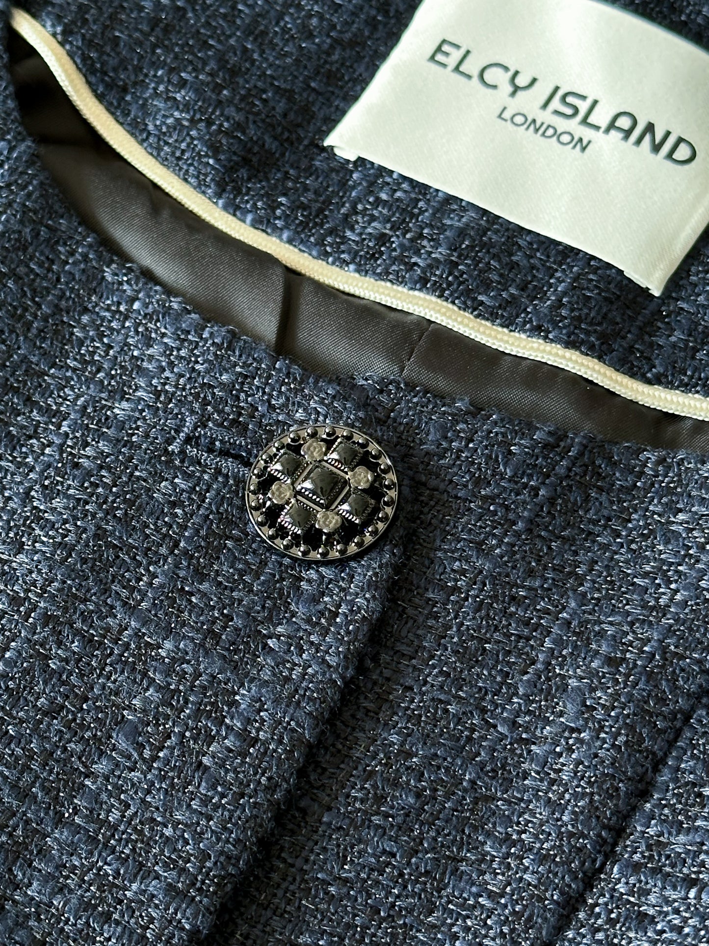 Grace Signature Tweed Jacket (NAVY)