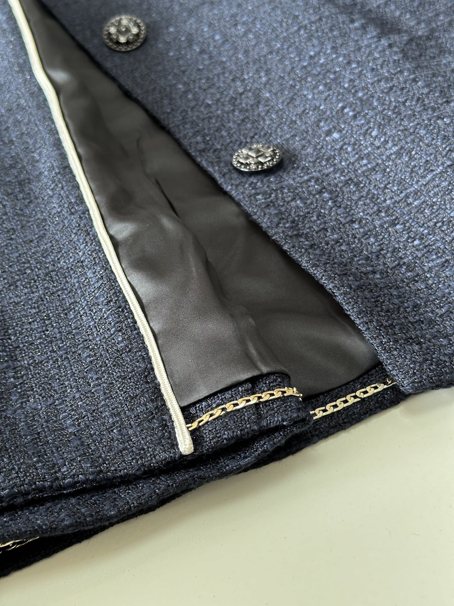 Grace Signature Tweed Jacket (NAVY)