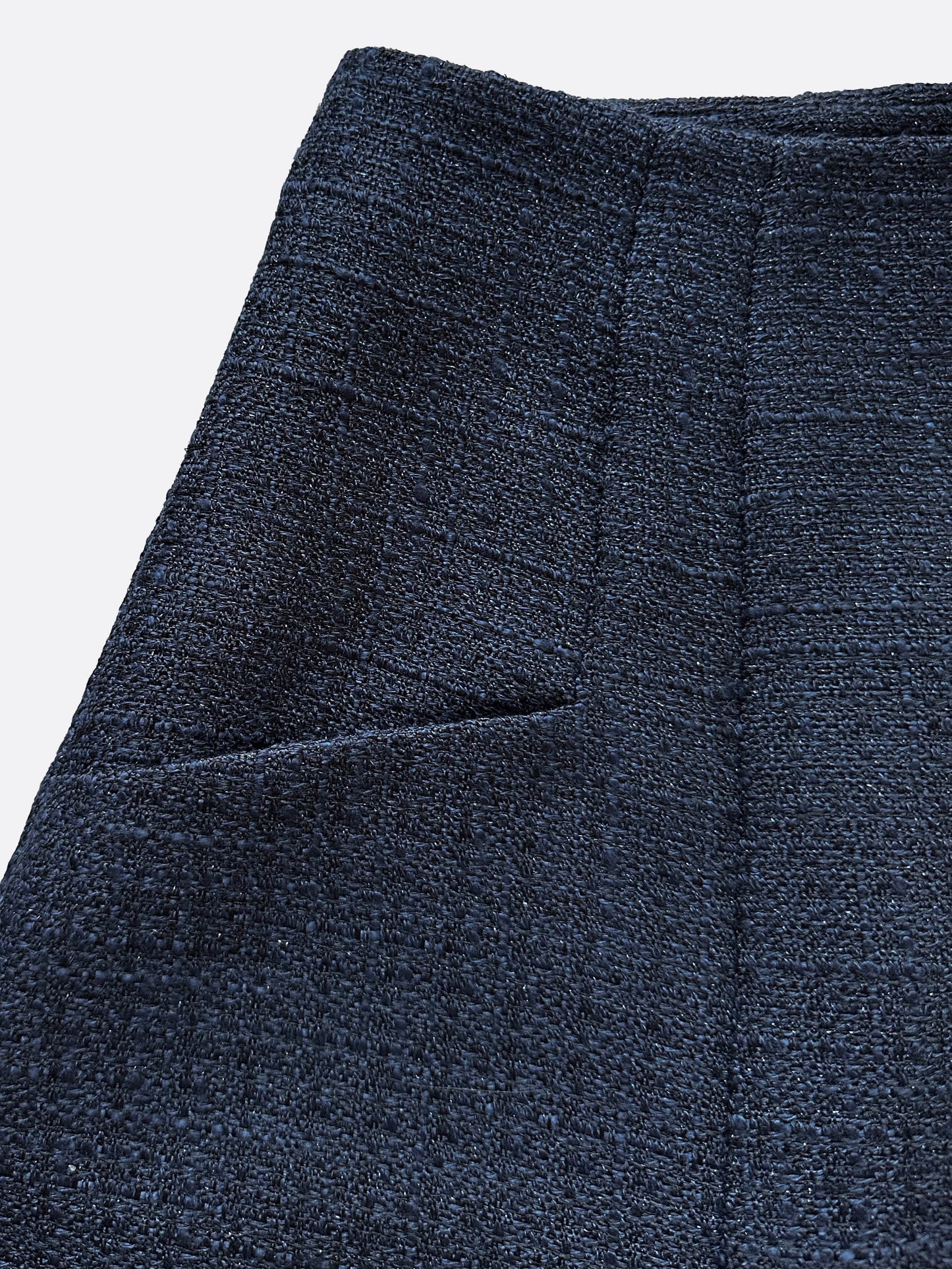Grace Signature Tweed Mini Skirt (NAVY) - ELCY ISLAND