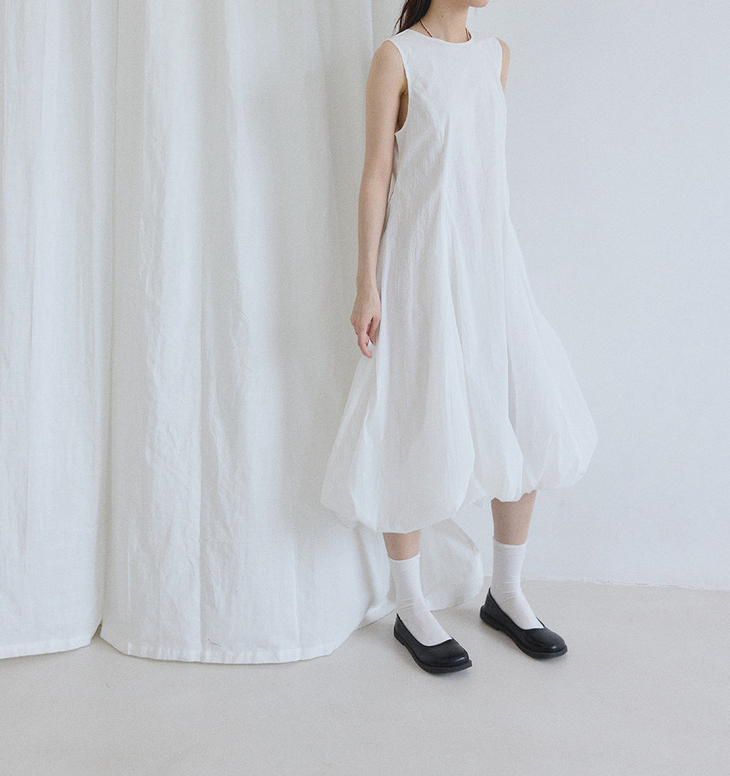Balloon Hem A-line Dress