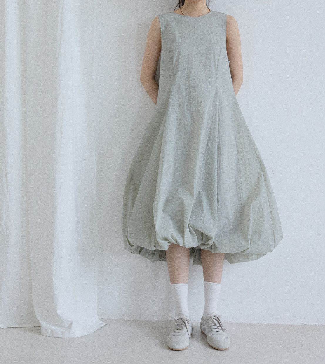 Balloon Hem A-line Dress