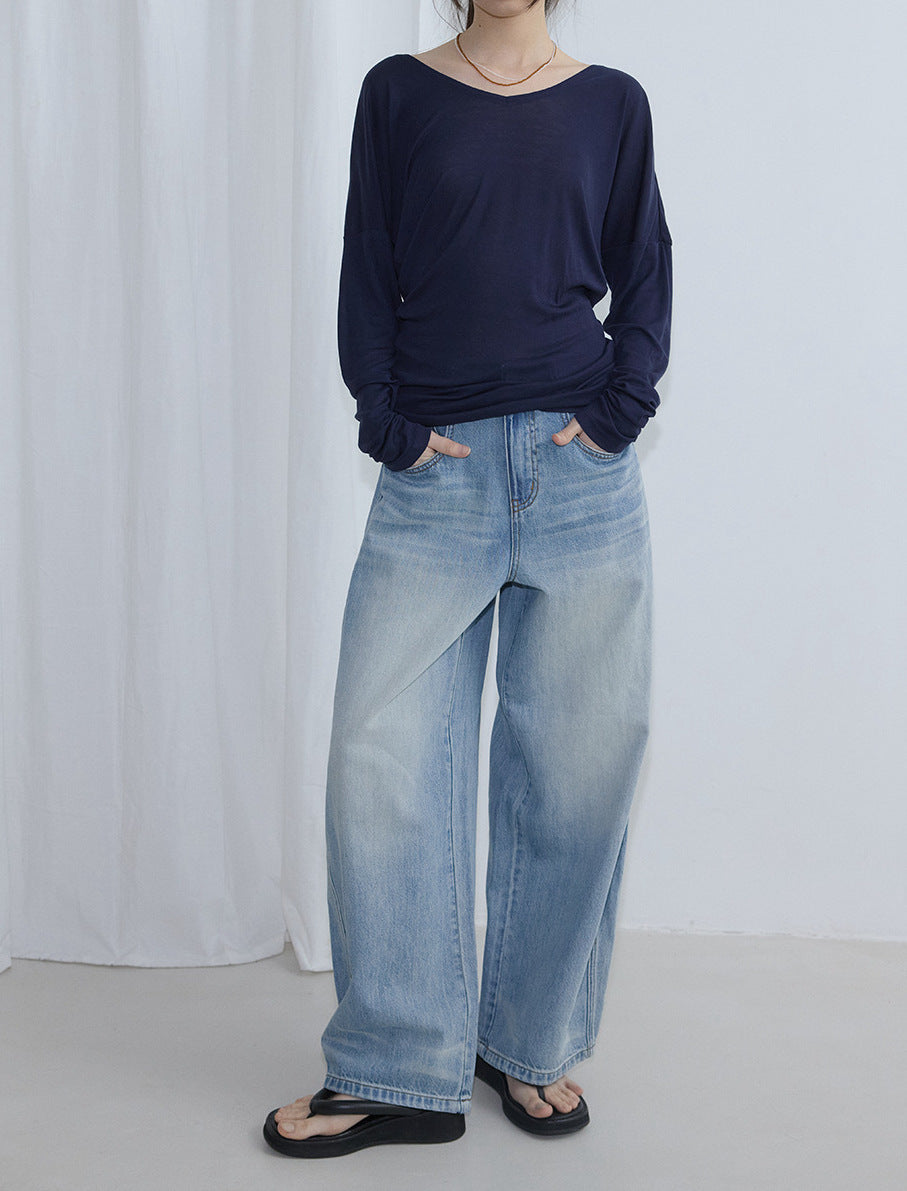 Track Line Wide Denim