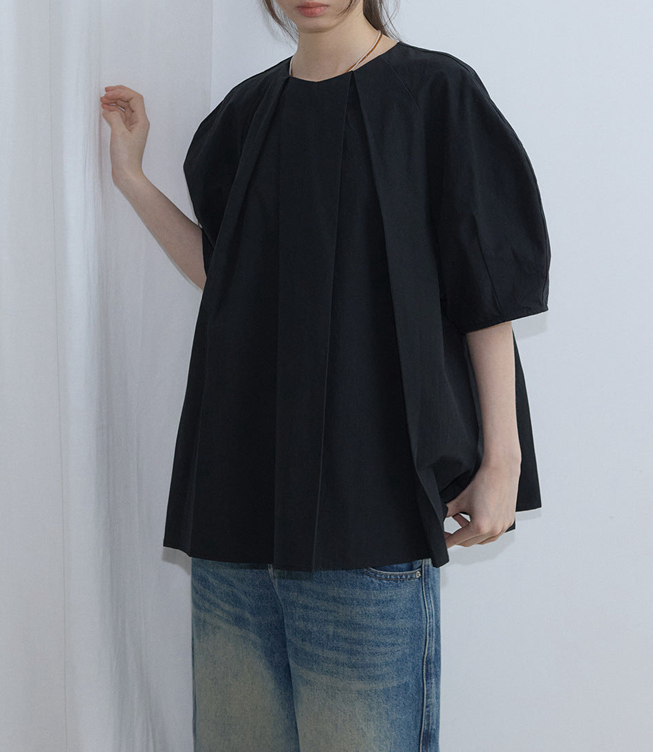 (NEW 10%) Volume Pleated Blouse - ELCY ISLAND