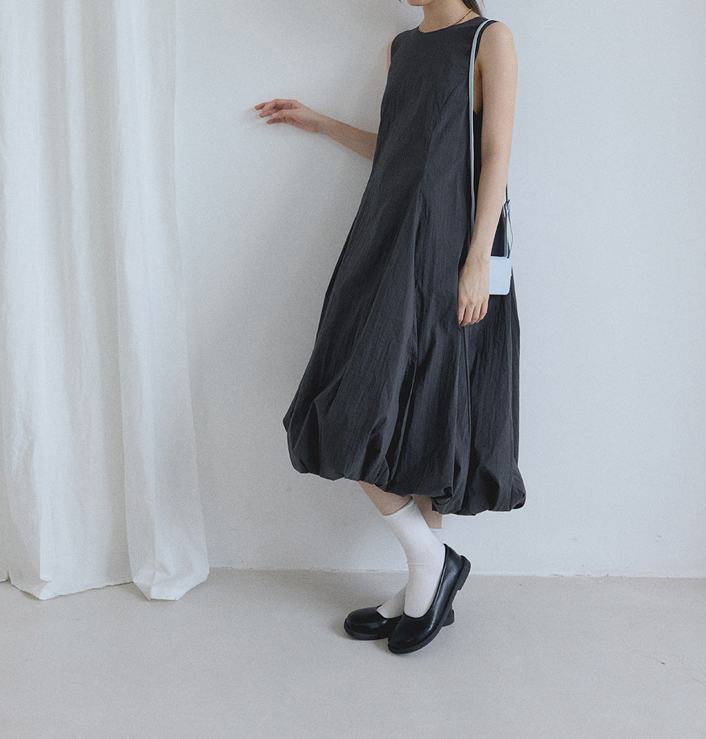 Balloon Hem A-line Dress