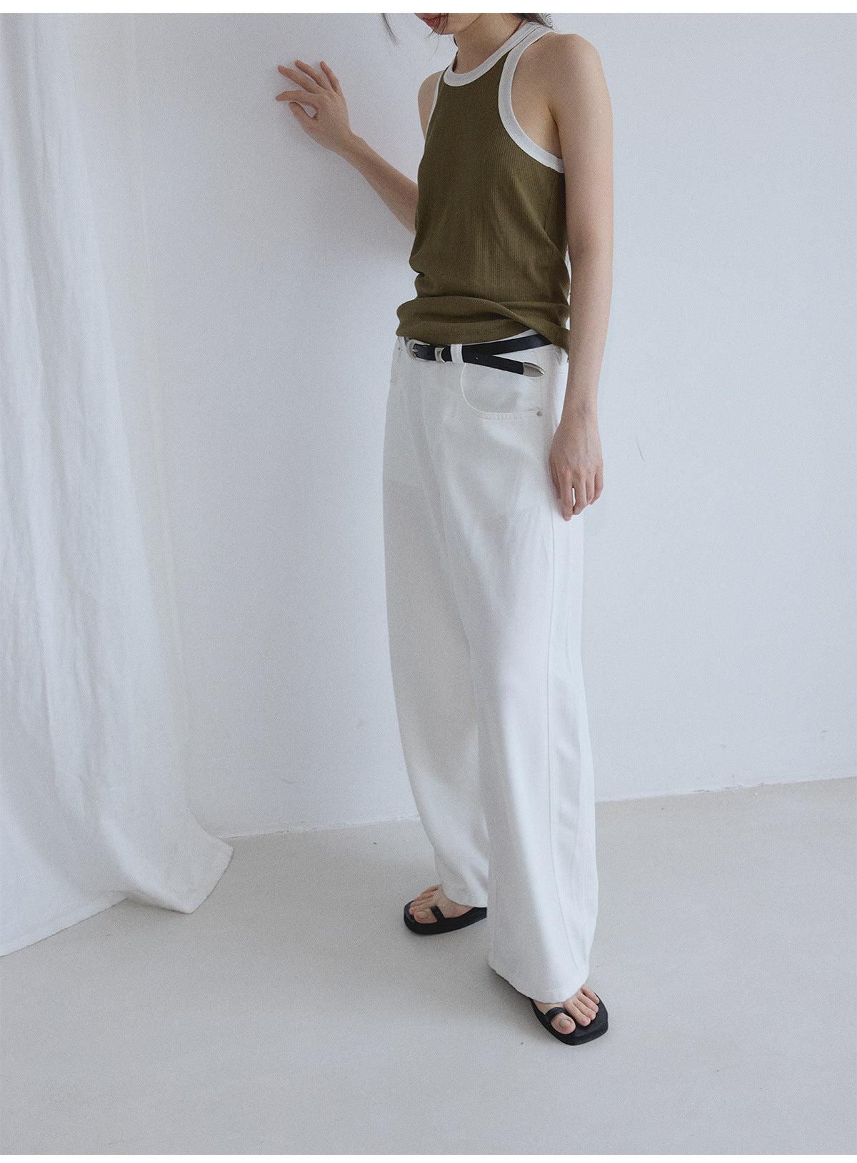 Track Line Wide Denim