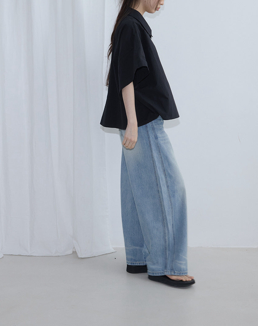 Track Line Wide Denim