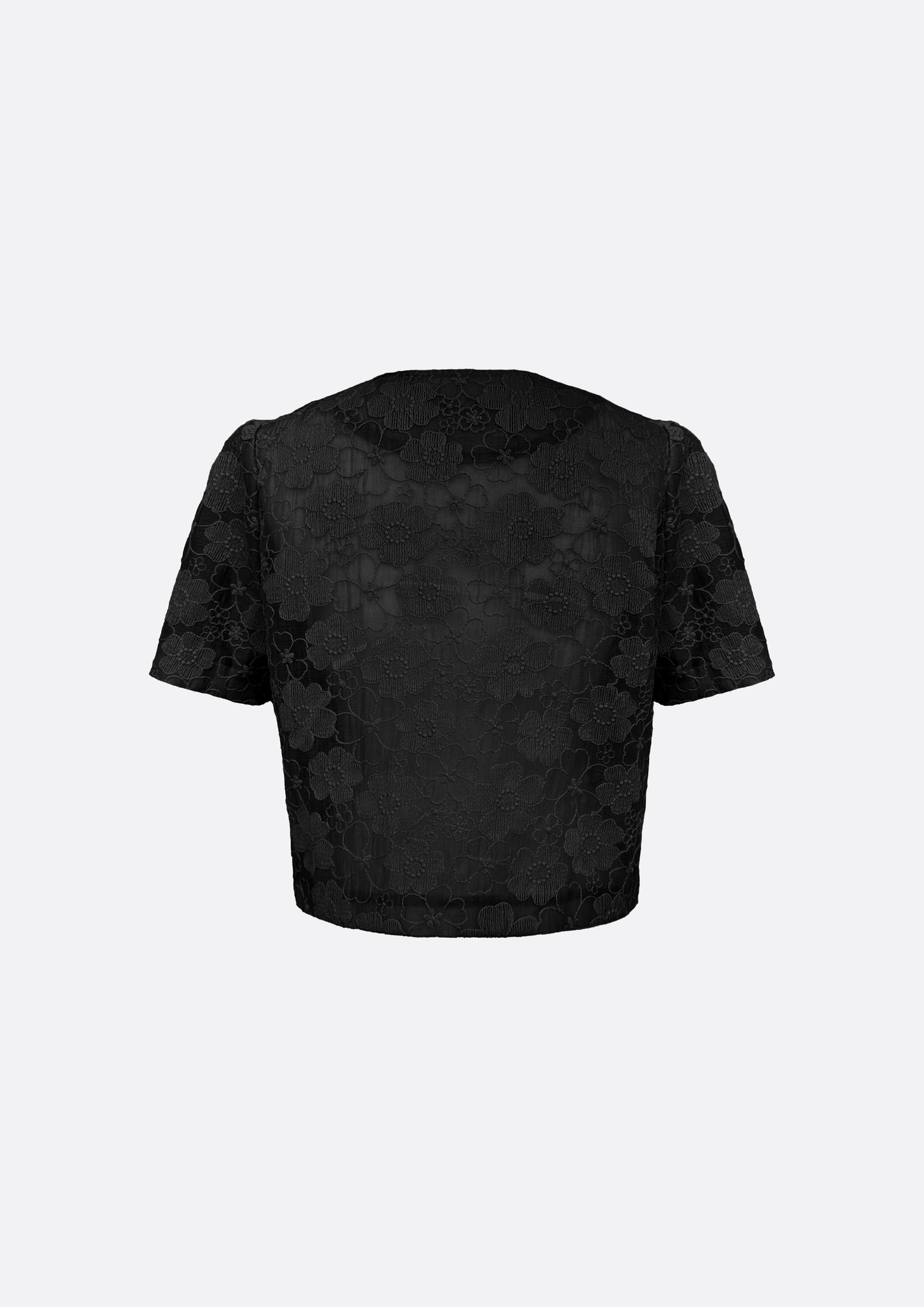 Amelia Floral Lace Cardigan (BLACK) - ELCY ISLAND