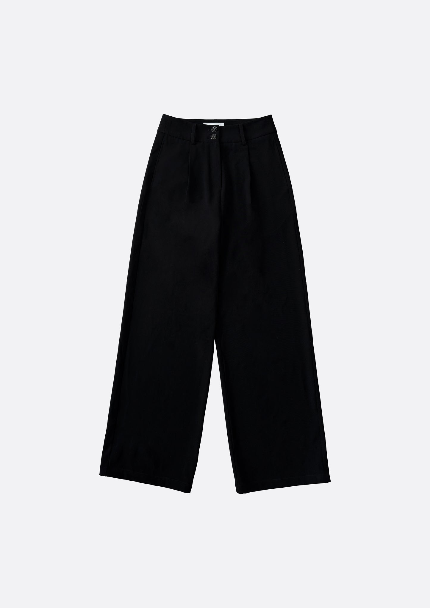 KAI Pintuck Wide Trousers (BLACK) - ELCY ISLAND