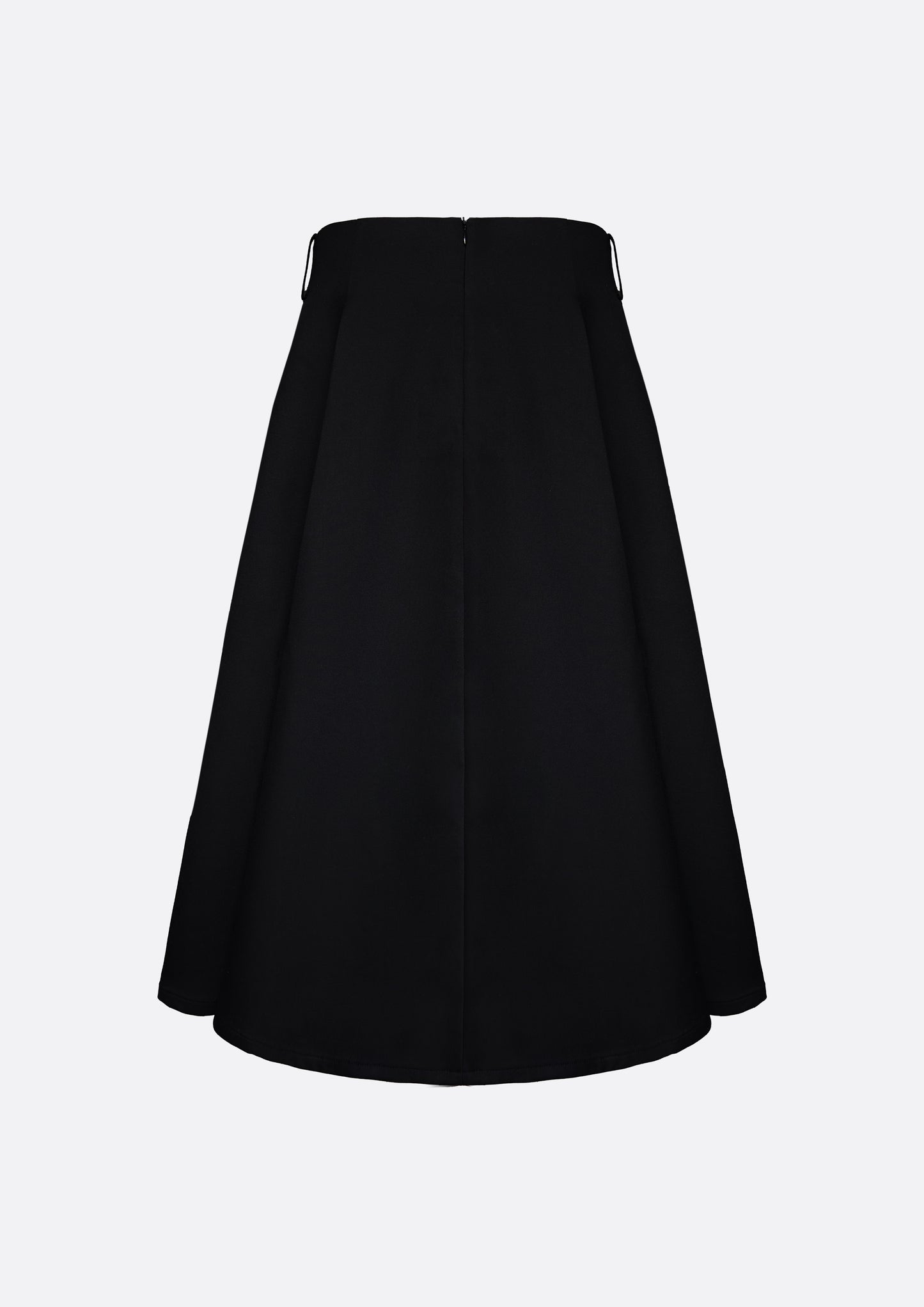 Grace Signature A-line Skirt (BLACK) - ELCY ISLAND