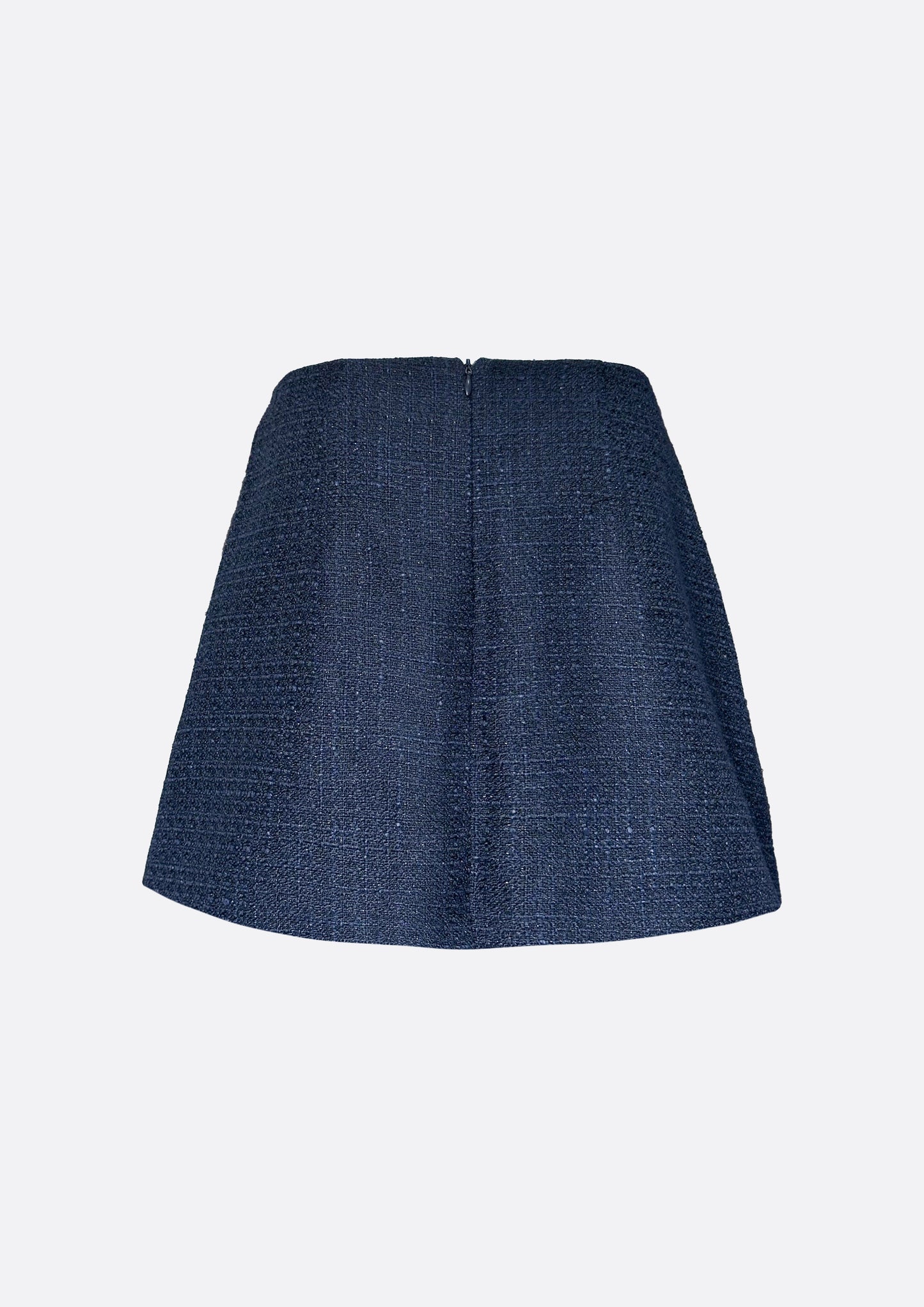 Grace Signature Tweed Mini Skirt (NAVY) - ELCY ISLAND