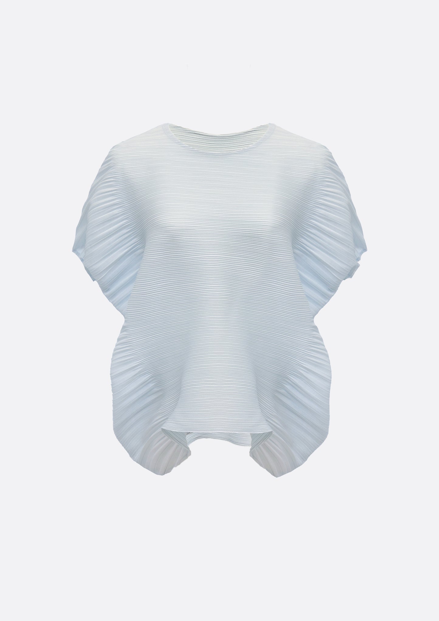 Cloudy Pleats Top (SKY BLUE, BLACK ,IVORY)