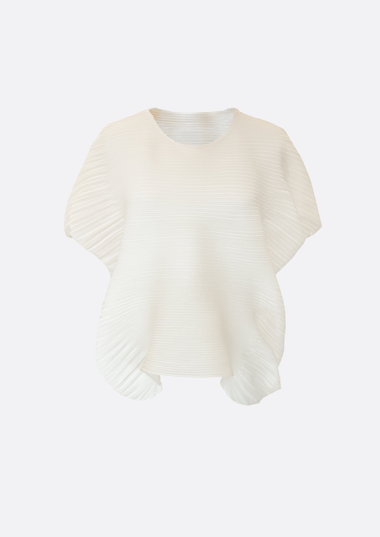 Cloudy Pleats Top (SKY BLUE, BLACK ,IVORY)