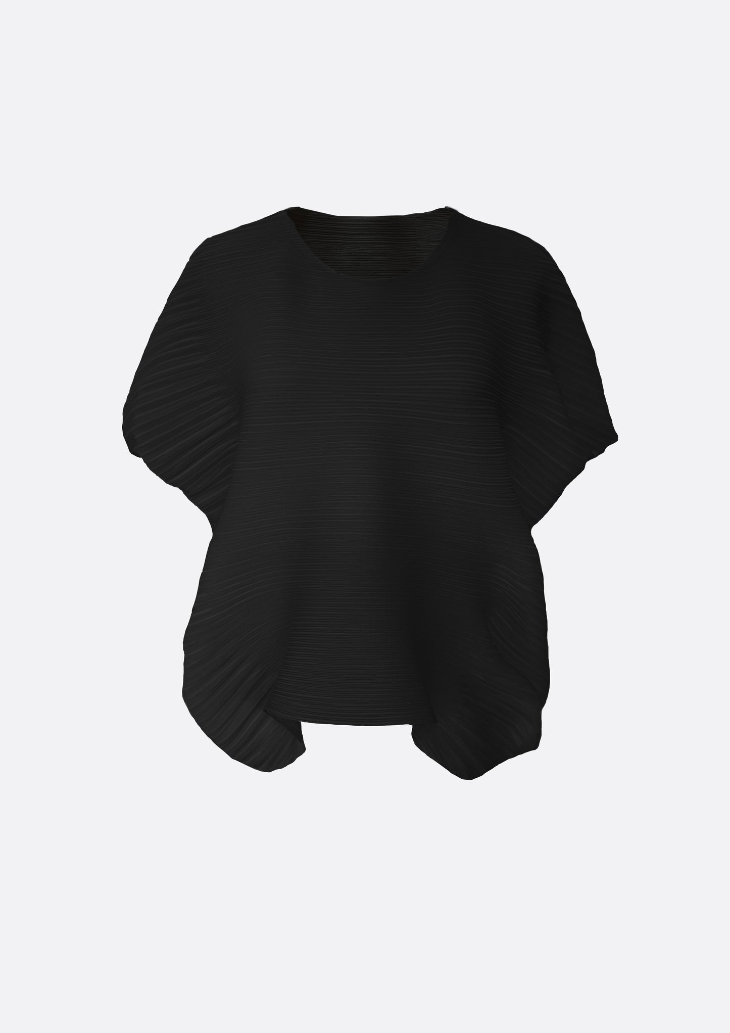 Cloudy Pleats Top (SKY BLUE, BLACK ,IVORY)