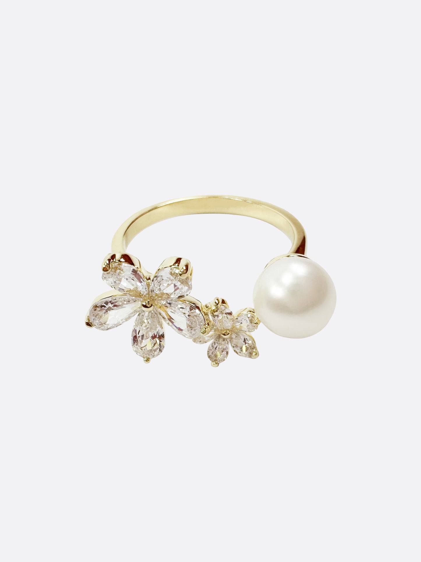 Blossom Pearl Flower Ring - ELCY ISLAND