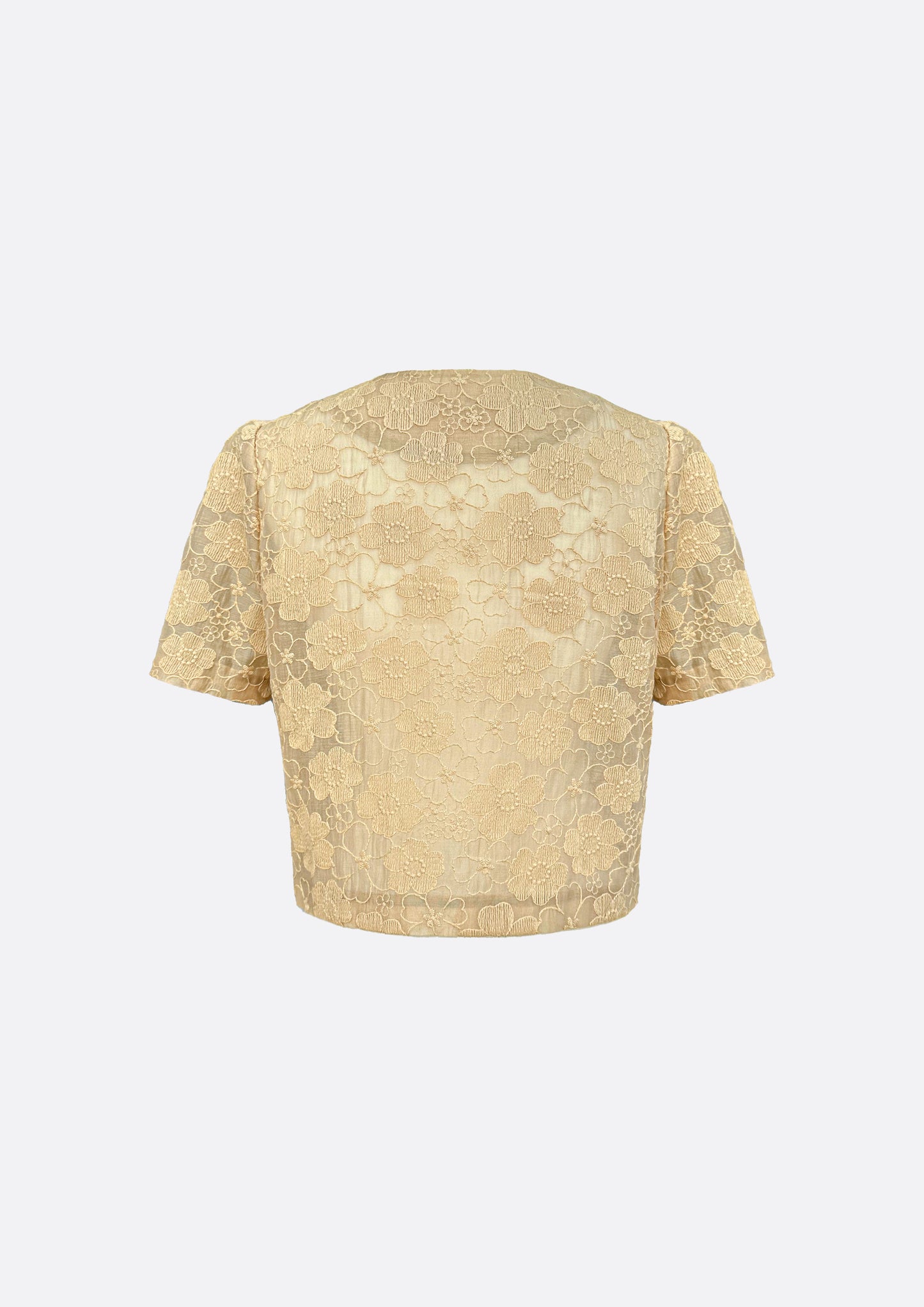 Amelia Floral Lace Cardigan (BEIGE) - ELCY ISLAND