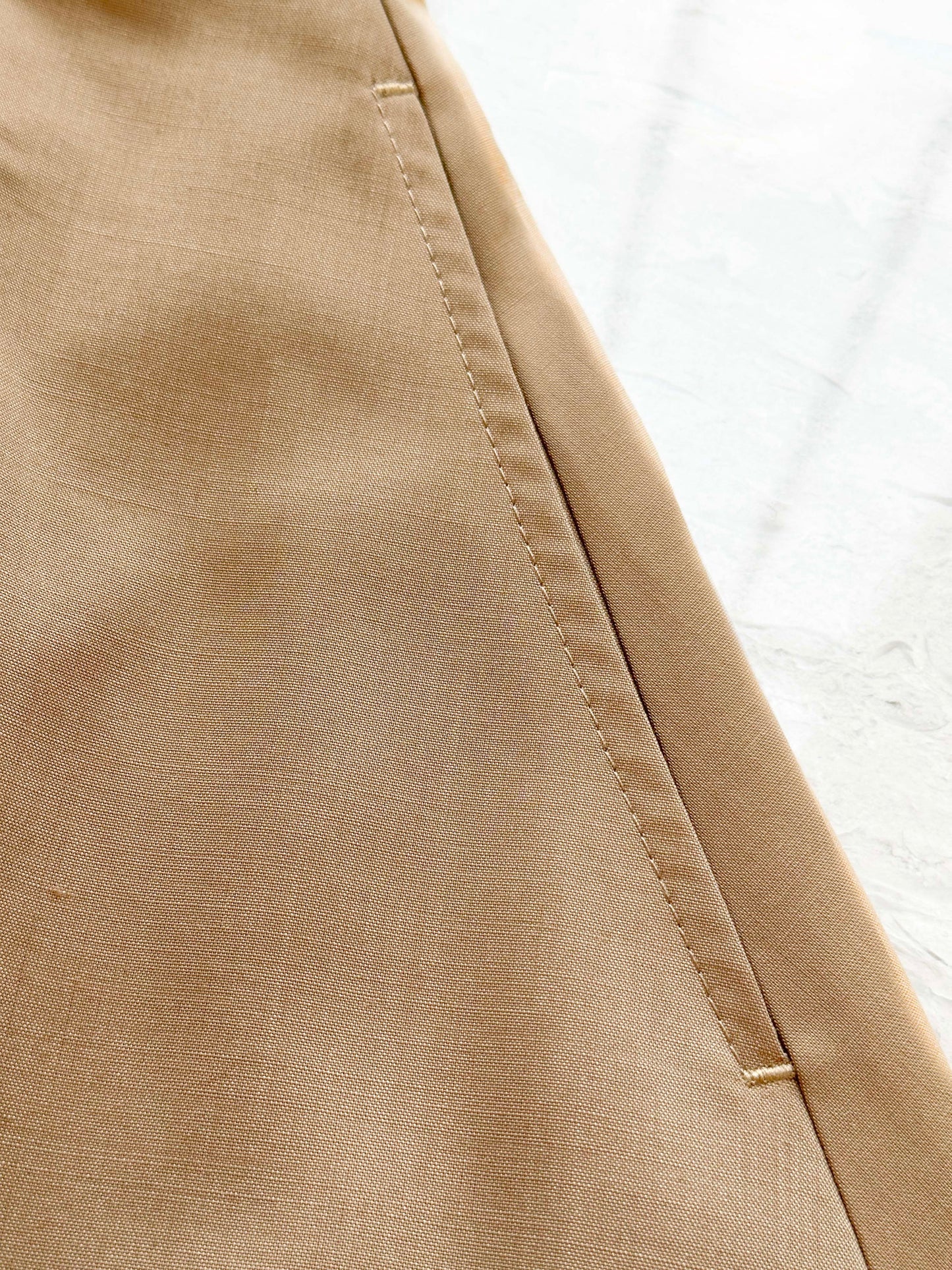 Grace Organza-Trim Wool Shorts (BEIGE) - ELCY ISLAND