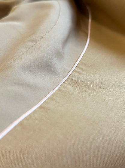 Grace Organza-Trim Wool Jacket (BEIGE) - ELCY ISLAND