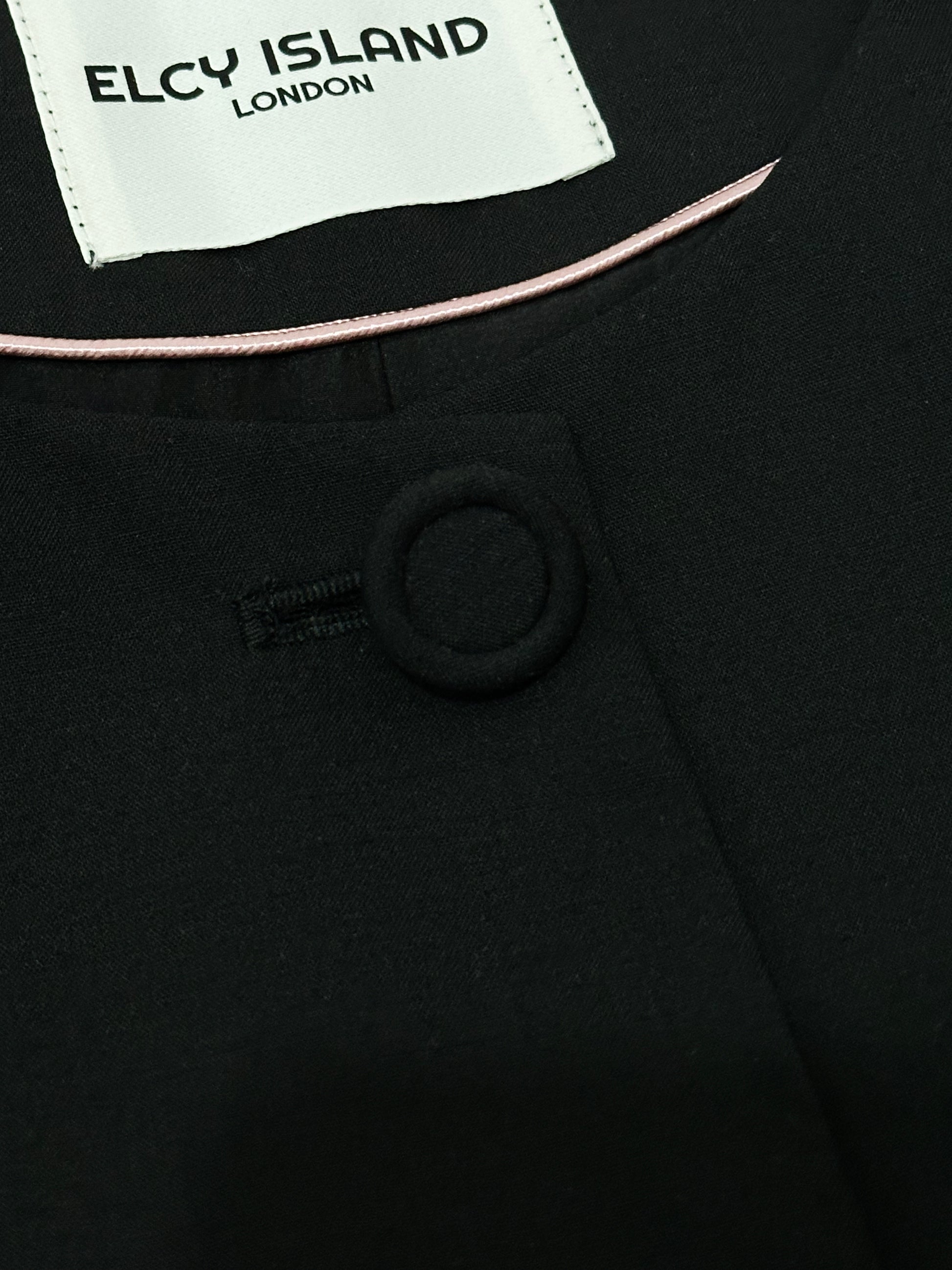 Grace Organza-Trim Wool Jacket (BLACK) - ELCY ISLAND