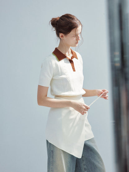 (NEW 10%) Camila Polo Knit - ELCY ISLAND