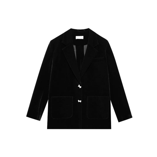 Velvet Ribbon Accent Jacket