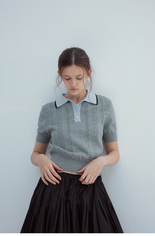 (NEW 10%) Camila Polo Knit - ELCY ISLAND