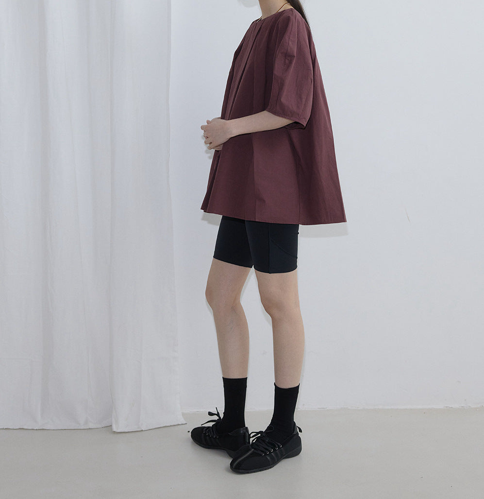 (NEW 10%) Volume Pleated Blouse - ELCY ISLAND