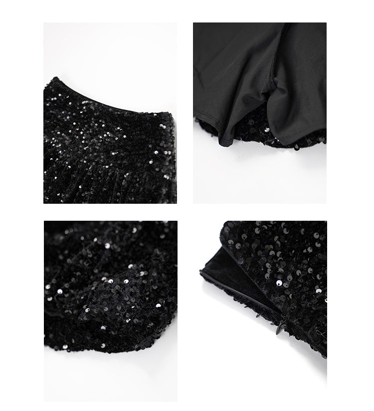 Sequin Sparkle Mini Skirt