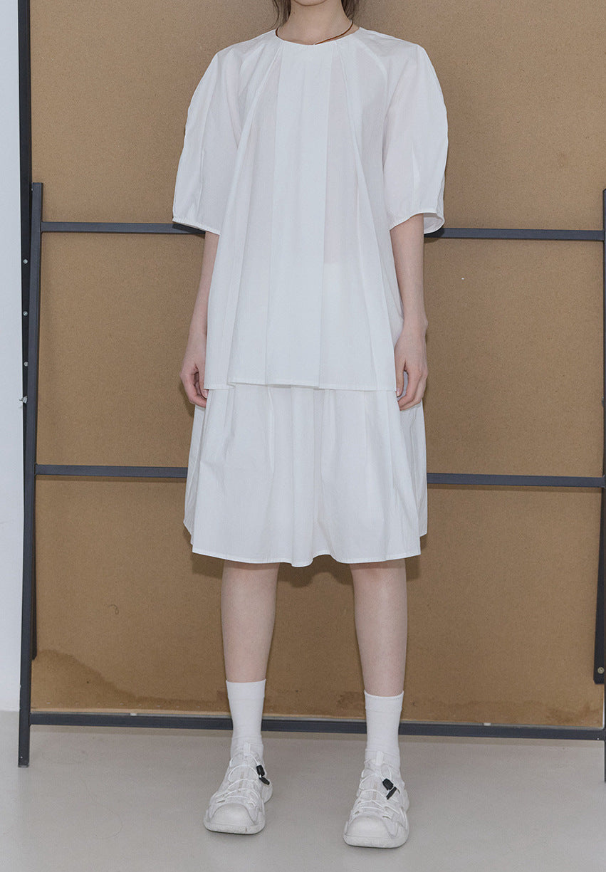 (NEW 10%) Volume Pleated Blouse - ELCY ISLAND