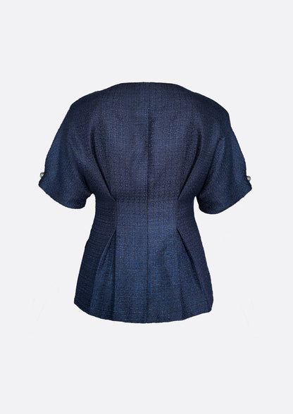 Grace Signature Tweed Jacket (NAVY)