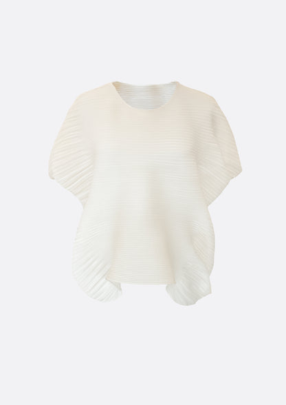 Cloudy Pleats Top (SKY BLUE, BLACK ,IVORY)