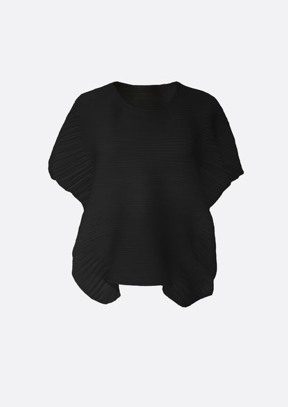 Cloudy Pleats Top (SKY BLUE, BLACK ,IVORY)