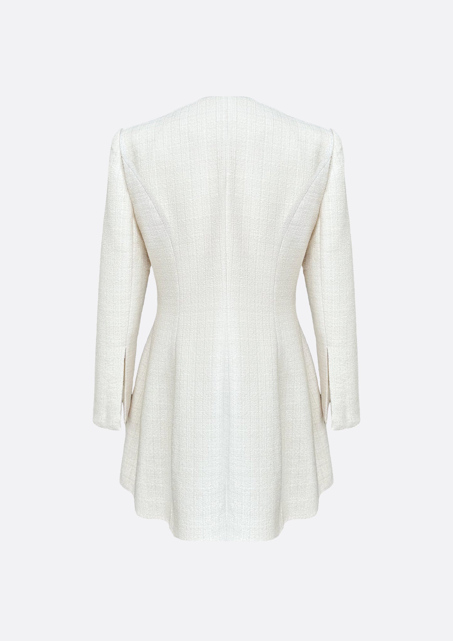 Hourglass Tailored Tweed Jacket (IVORY)